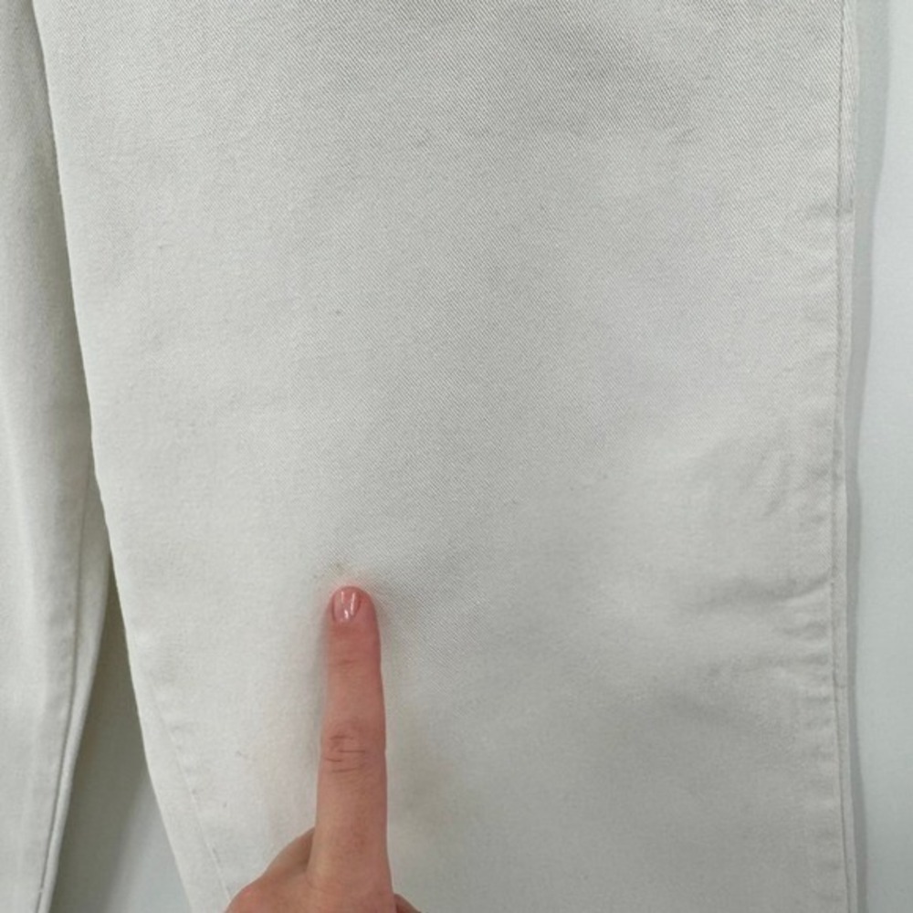 Dockers Vtg High-Waisted Tapered Women's White Trousers Sz 6 - Picture 5 of 16